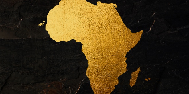 outline of African continent
