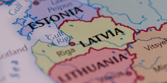 Map of the Baltics, where Entain has just signed a deal with Data Bet