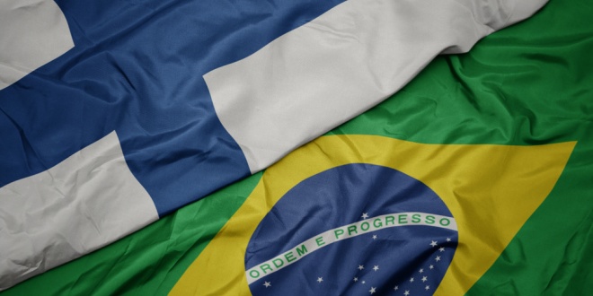 Flags of Brazil and Finland, where Oddin.gg has secured two achievements