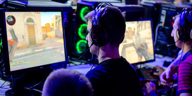 People playing a Counter Strike game
