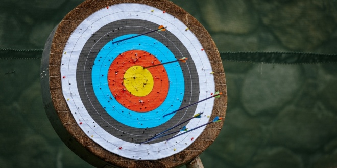 Arrows on an archery target, symbolic of the shared targets South Africa's bookmakers and campaigners may have despite their differences