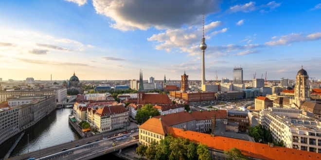 Skyline of Berlin, where the Gaming in Germany conference takes place