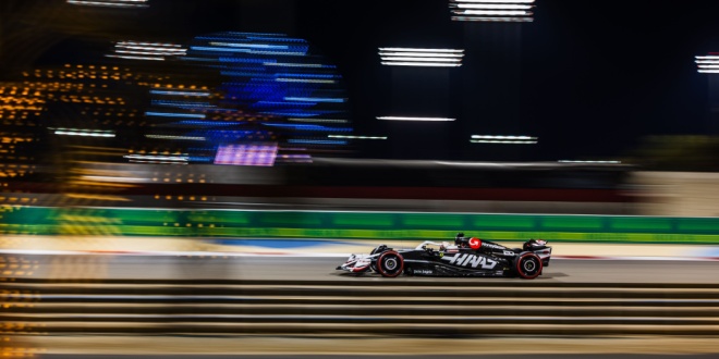 car racing at speed