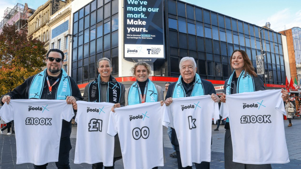 SBC News The Pools ups charity drive with £100,000 gift to Teenage Cancer Trust