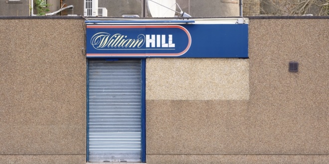 A closed betting shop run by William Hill, one of the biggest names in British betting