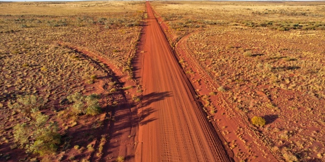 A road going through the Australian outback, representing Betr's plans for Australian growth