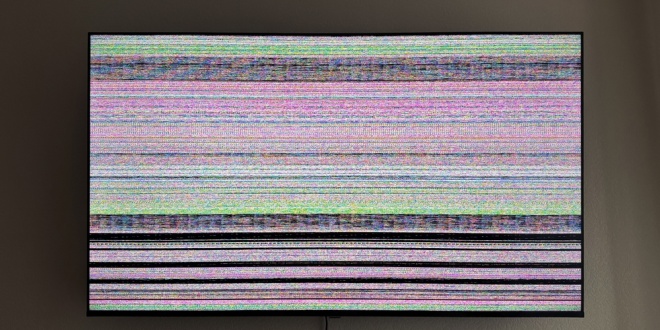 A blurred TV screen, symbolising the political debate around gambling advertising