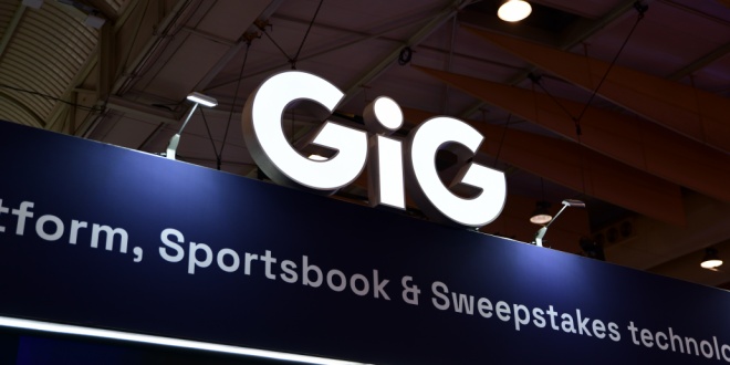 GiG logo, representing GiG Software agreeing a deal with Jupiter Gaming
