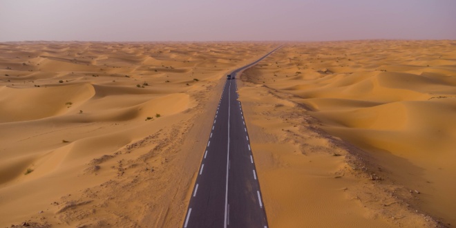 Sahara Desert road