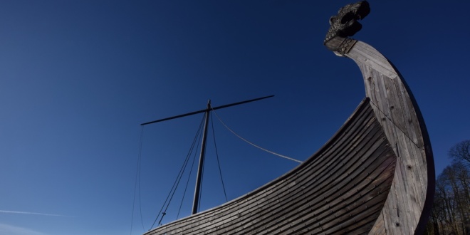 A Viking warship, symbolic of Sweden's battle against the black market