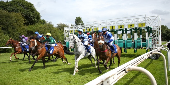 A race at Pontefract Racecourse