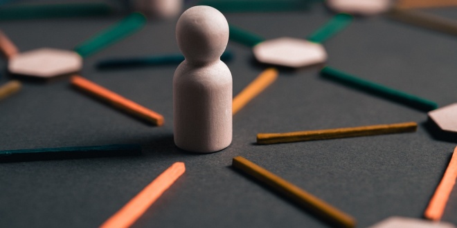 A figure in the centre of a circle, symbolising the UK Gambling Commission's new Operations Director