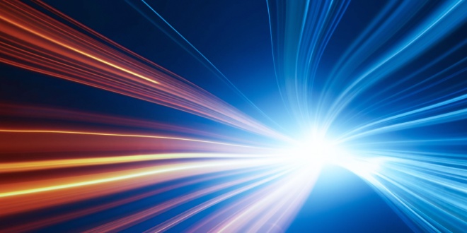 A beam of light to illustrate Dolby's analysis on streaming.