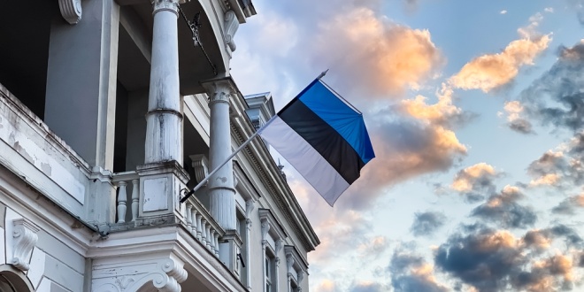 Estonia flag, as a member of the Riigikogu Chancellery appeals her dismissal