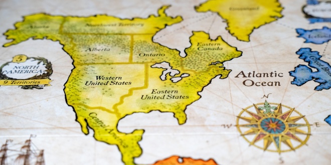 A map of North America
