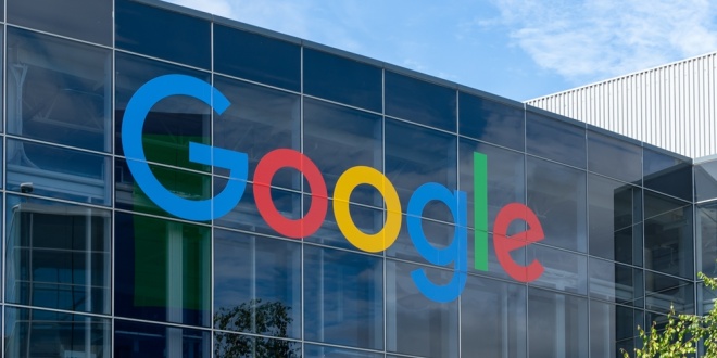 Google sign on a corporate building, Kambi having just partnered with Google