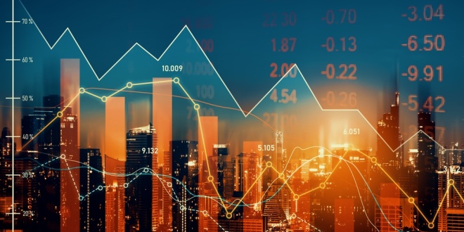 Graph declining, representing Entain's shares dropping