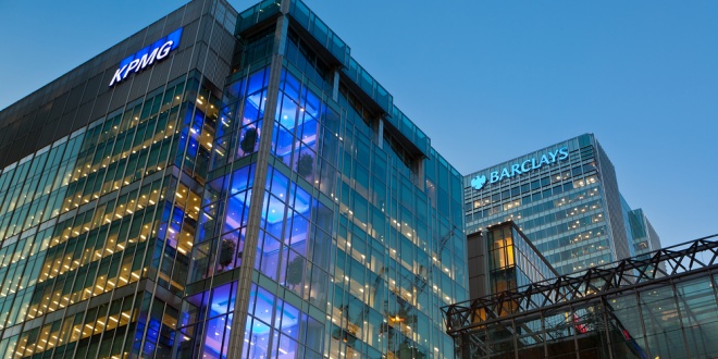 KPMG building in Canary Wharf, London