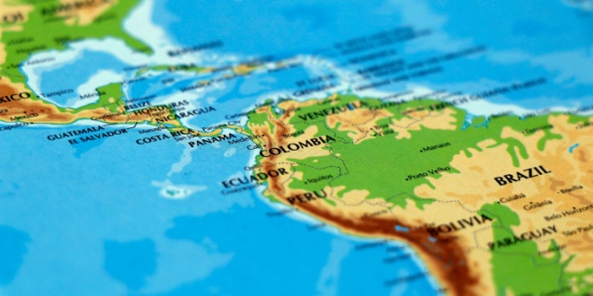 map of Latin America