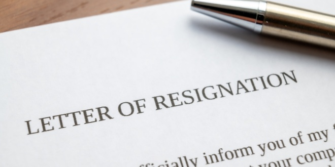 A letter of resignation, as handed in by five Rivalry directors