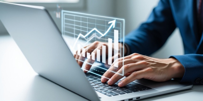 Upward graph, representing LiveScore cutting losses to £27m