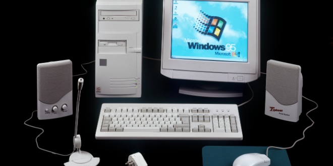 A 1990s computer setup