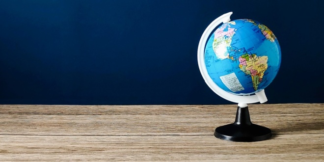 A globe on a desk, symbolising Betway owner Super Group's international revenue growth