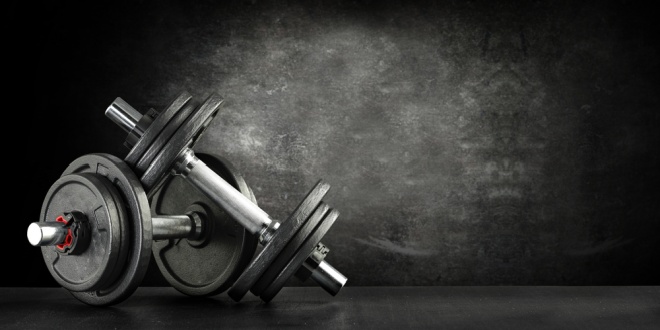 Dumbbell weights, symbolising Bally's 'position of strength' as described by CEO Robeson Reeves