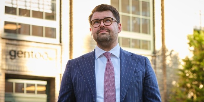 Mads Haugegaard Albrechtsen, who has resigned as CFO of Gentoo Media