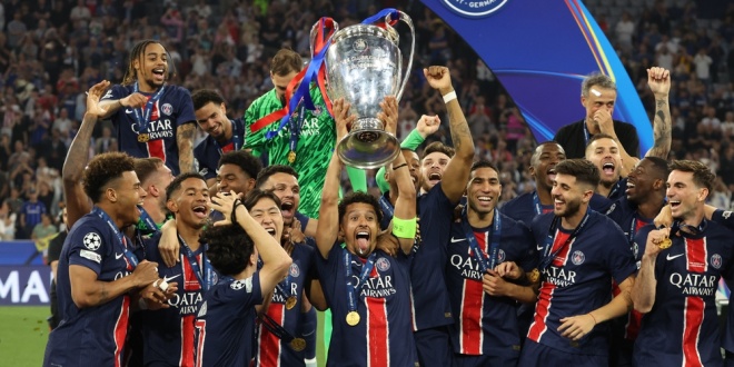 PSG winning the Champions League final, which they will compete in again tomorrow