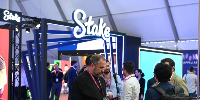 Stake logo, as the business launches in Mexico