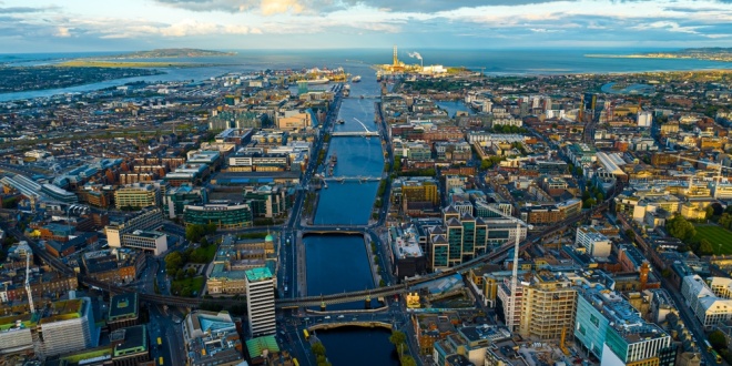 Skyline of Dublin, focal point for the Irish betting sector