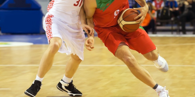 A Liga Básquet Pro game, the league having just partnered with FeedConstruct
