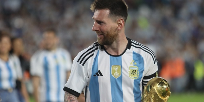 Lionel Messi, who has promoted Kalshi on Instagram