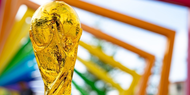 The World Cup trophy