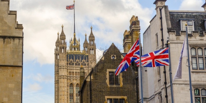 the UK flag over the palace of Westminster in London, symbolising the political debates the BGC has found itself in