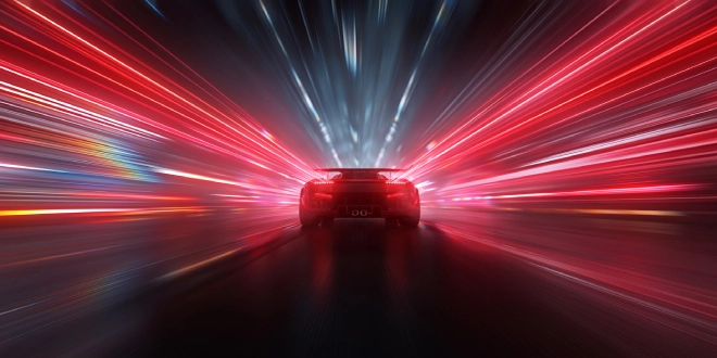 A racecar to illustrate Wildz Group's focus on speed.
