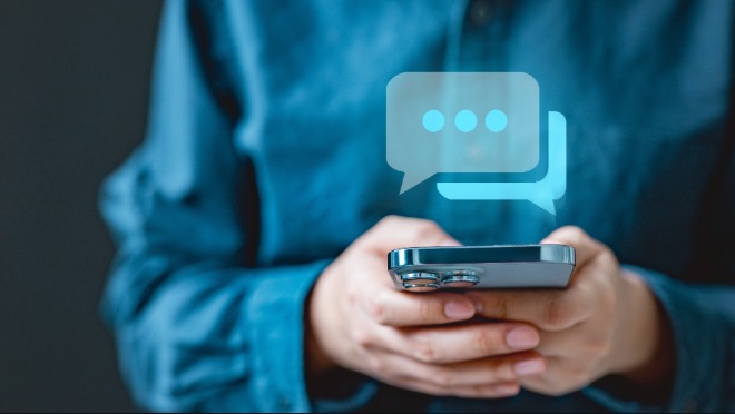 messaging on an app