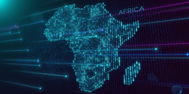 A technological concept of Africa, where SportPesa is a majo multinational player in the betting scene