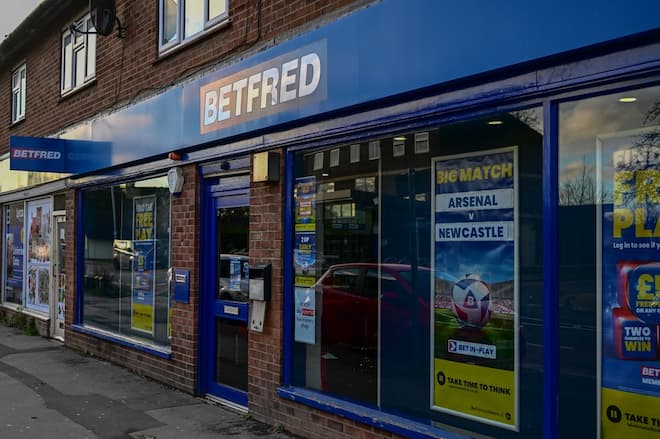 Betfred betting shop on a UK high street