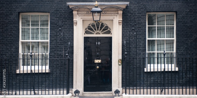 No 10 Downing Street, the residence of the UK Prime Minister, currently Andy Burnham