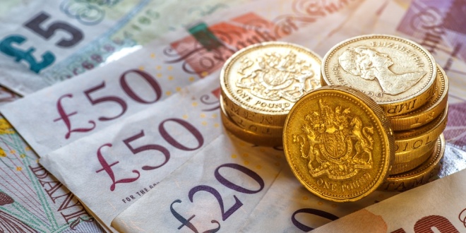 Pound coins and notes, symbolising Bally's Intralot's latest debt facility