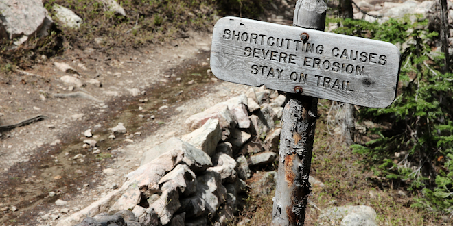 The wrong path leads to erosion, a metaphor for ONJN's situation