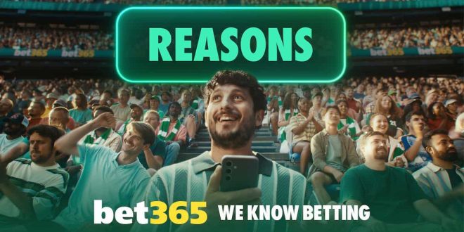 A shot of one of the 'reasons' from bet365's Premier League marketing campaign