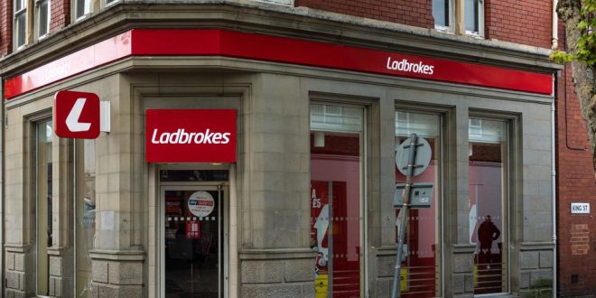 A Ladbrokes betting shop on a Swindon high-street