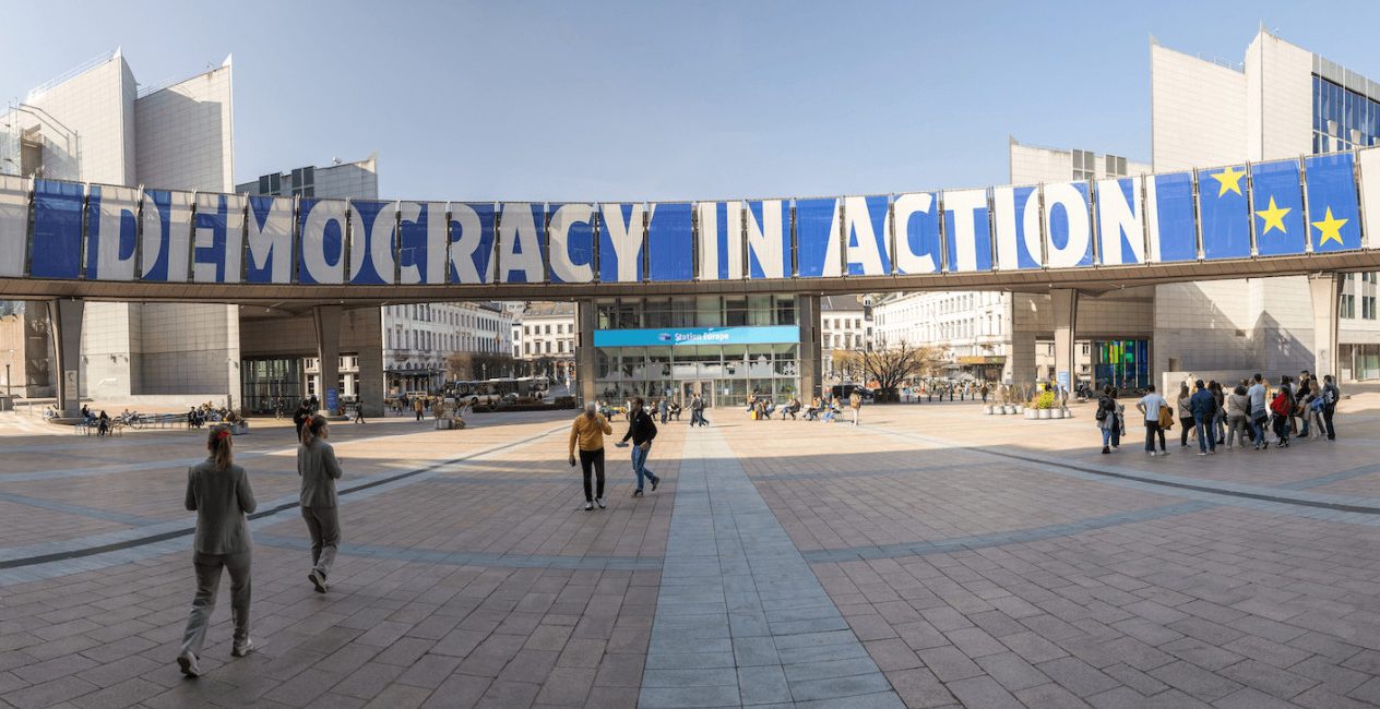 The EU parliament building in Strasbourg
