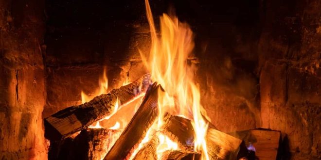 A fire burning in a fireplace, can Entain relight its fire in H2?