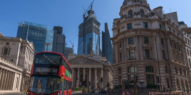 Bank Junction, home of the London Stock Exchange and FTSE100, which Entain is currently a component of
