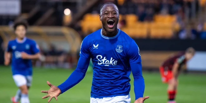 Martin Sherif, playing for Everton