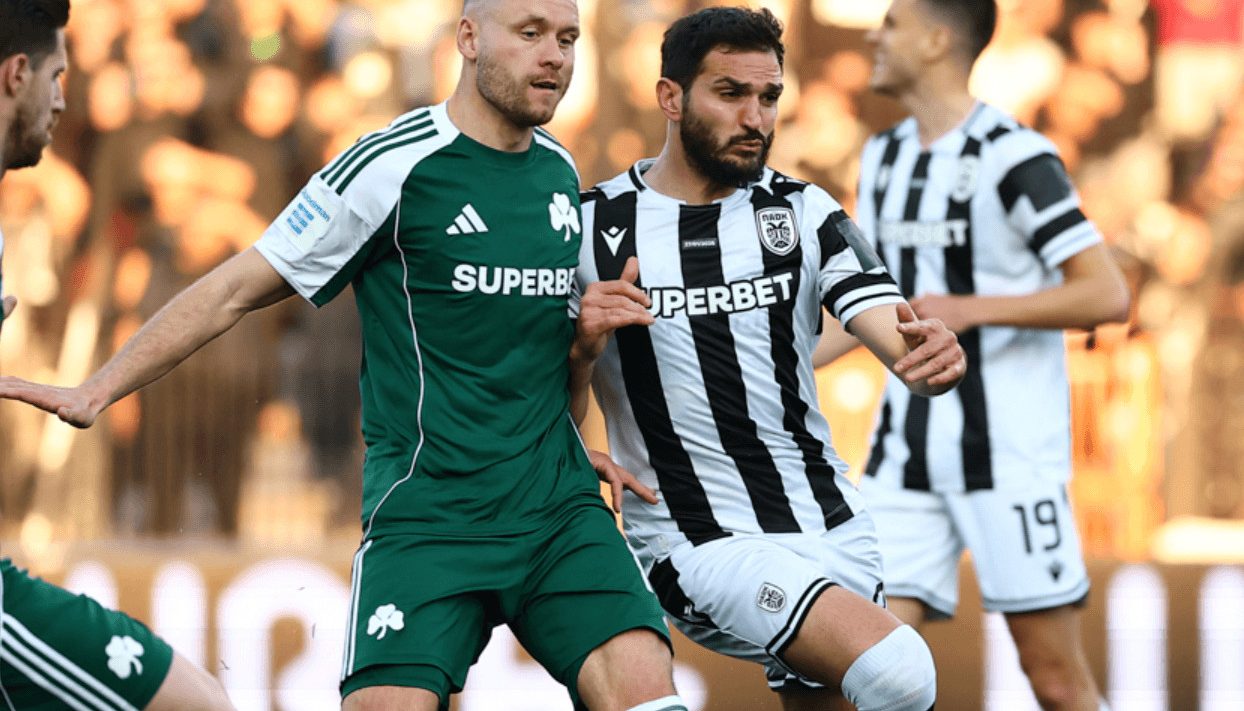 Superbet branding on Greek football club shirts